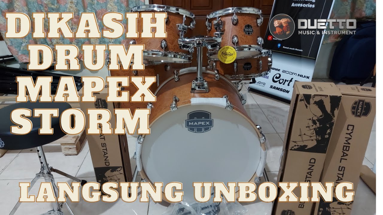MAPEX STORM UNBOXING, DIKASIH DARI TOKO MUSIK DUETTO MUSIC & INSTRUMENT