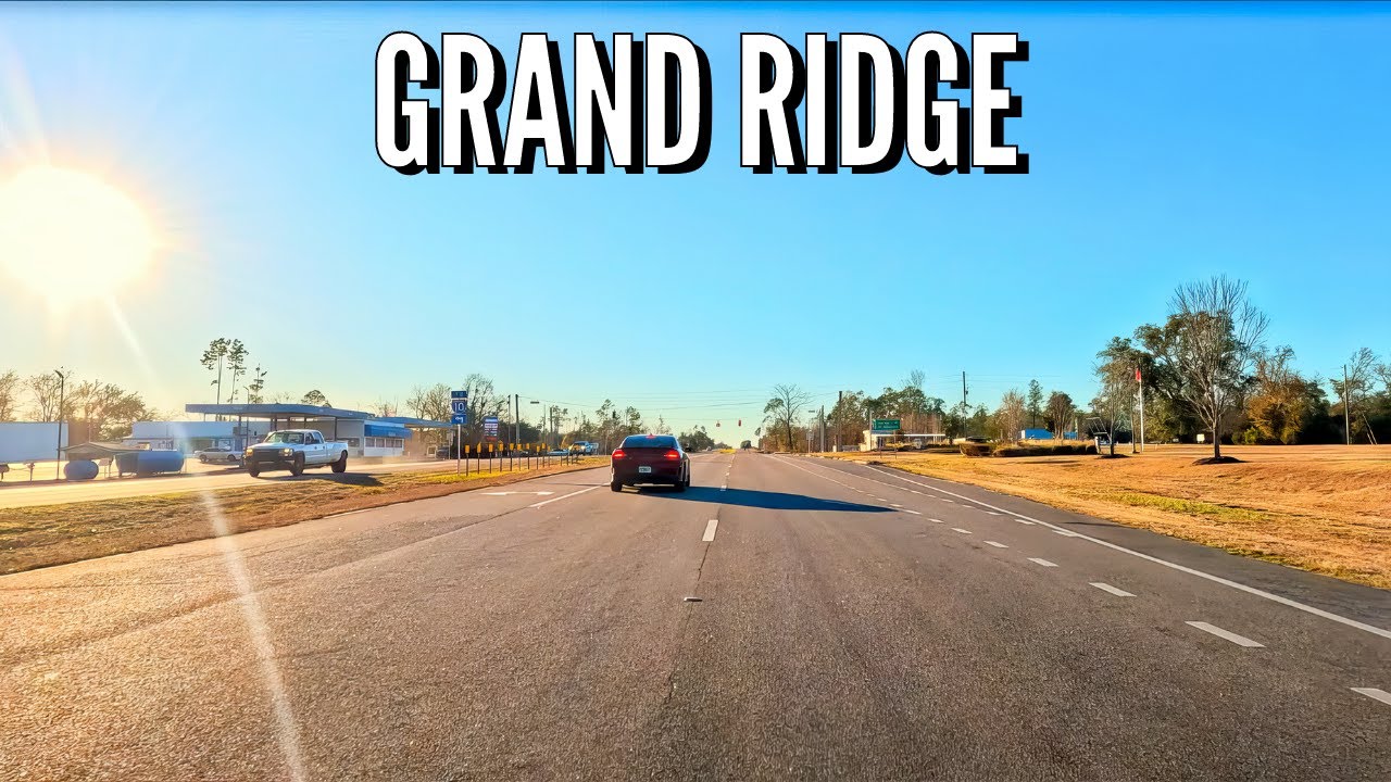 Grand Ridge Florida Driving Through