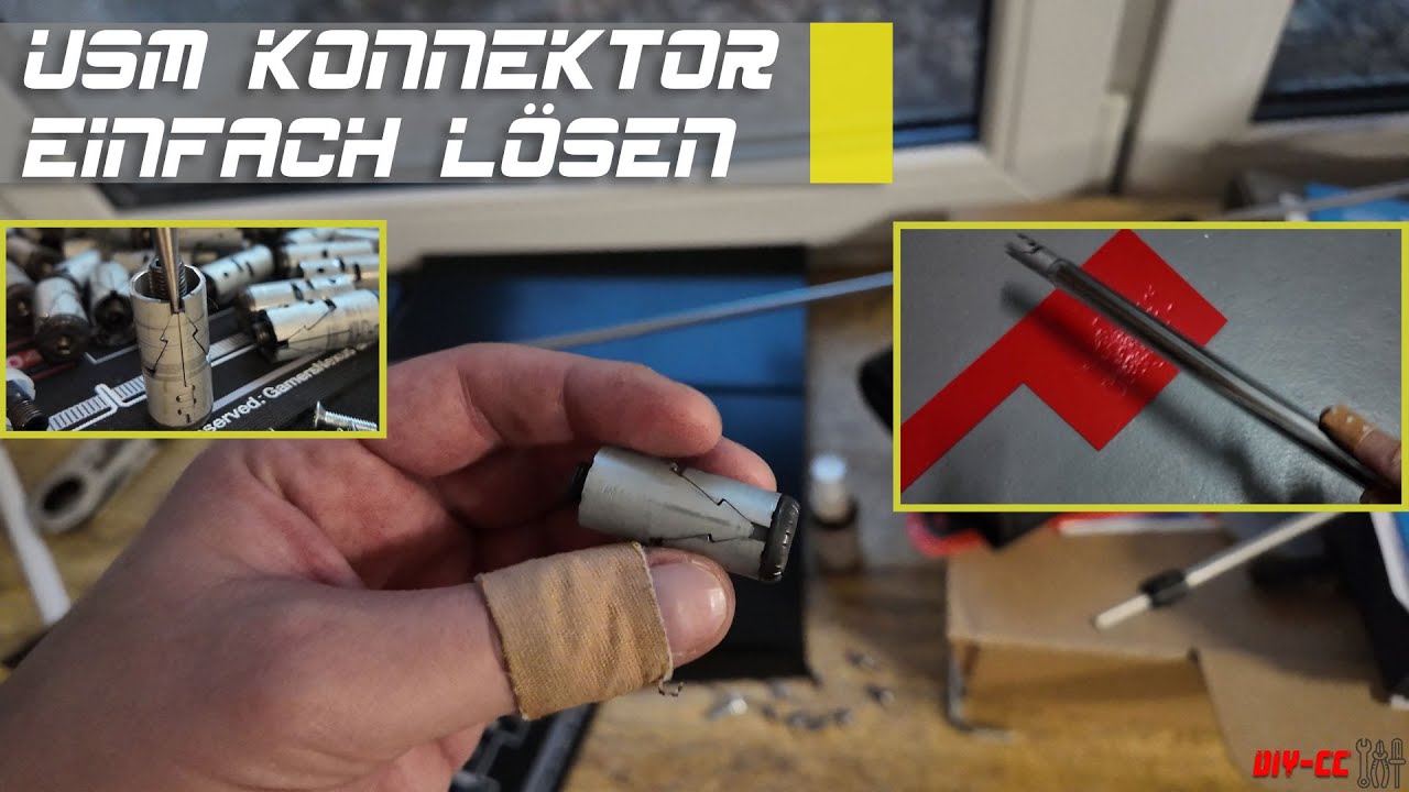 Verklemmte USM Konnektoren lösen, ohne Spezialwerkzeug! #USM