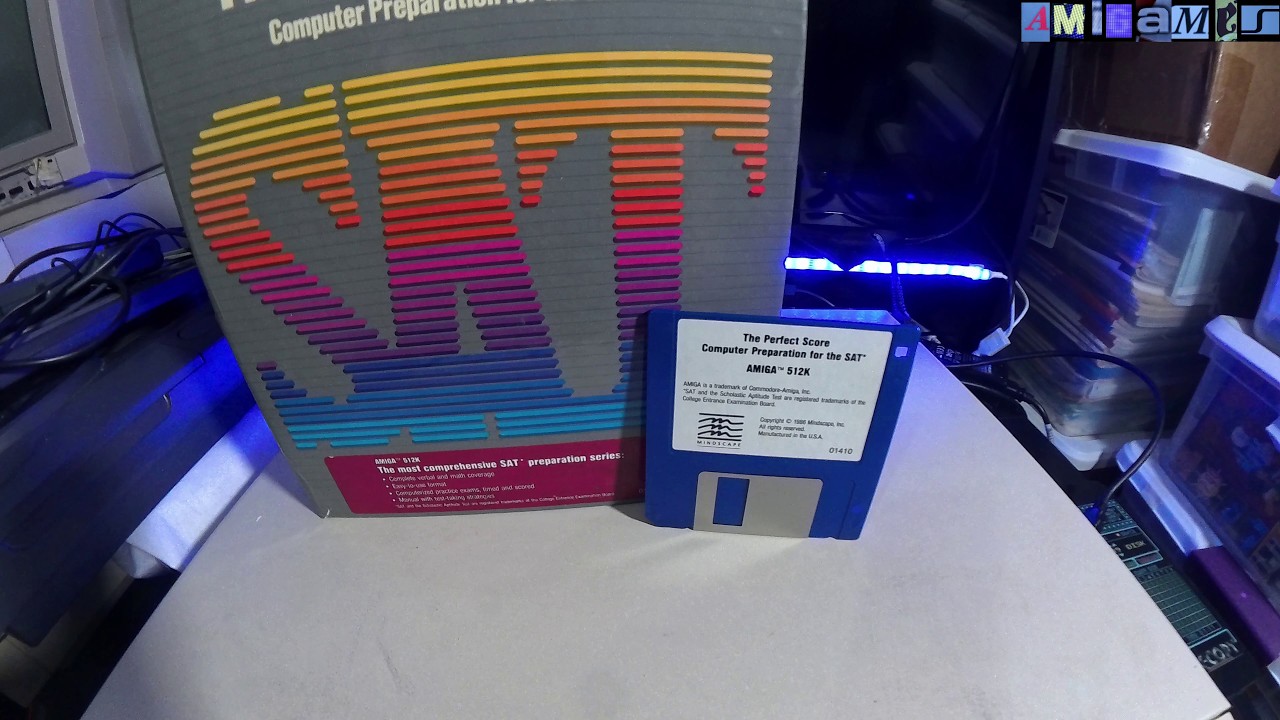 The Perfect Score SAT Unboxing Amiga Game