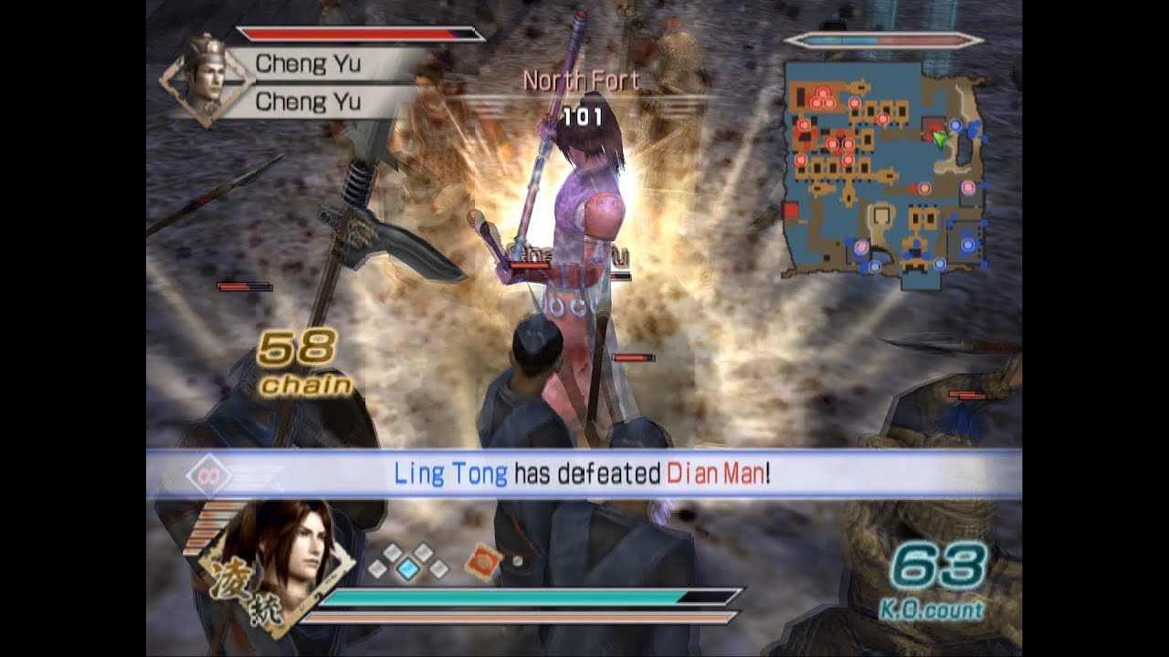 Dynasty Warriors 6 Special - Ling Tong Musou Mode - Chaos Difficulty - Battle of Chi Bi