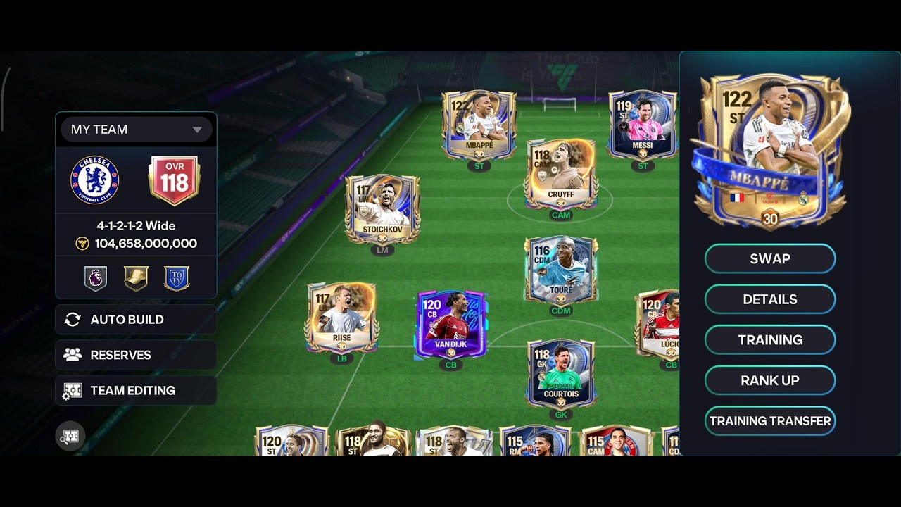 Update on my team as F2P🤩 (Finally 118 OVR ?)