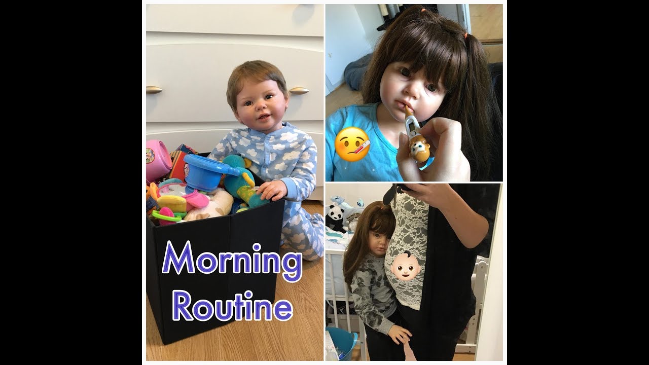 Morning Routine Of A Sick Reborn Child, Toddler & Pregnant Mom!