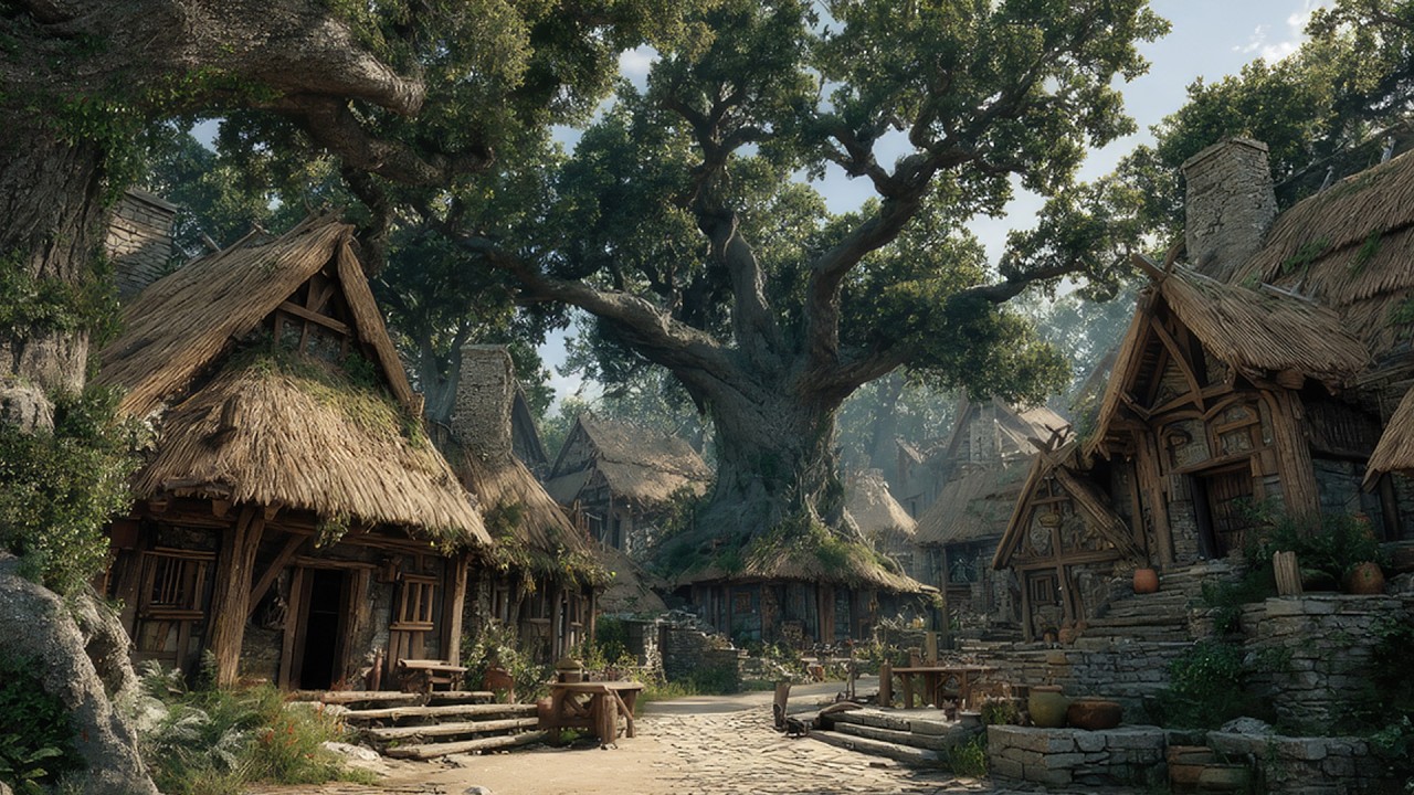 Forgotten Celtic Village 🌲 Medieval Ambient Music for Study, Writing & Peace