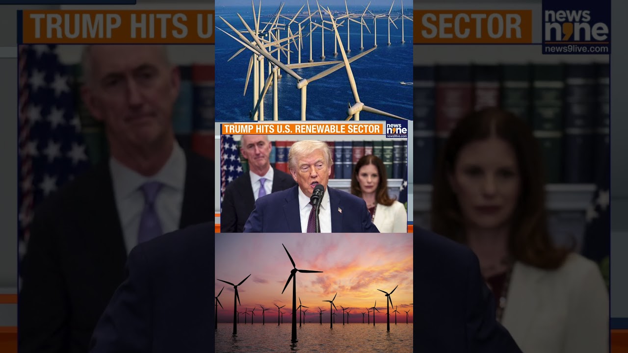 Trump Halts 5 US Offshore Wind Projects | National Security Cited | Green Energy Hit | News9