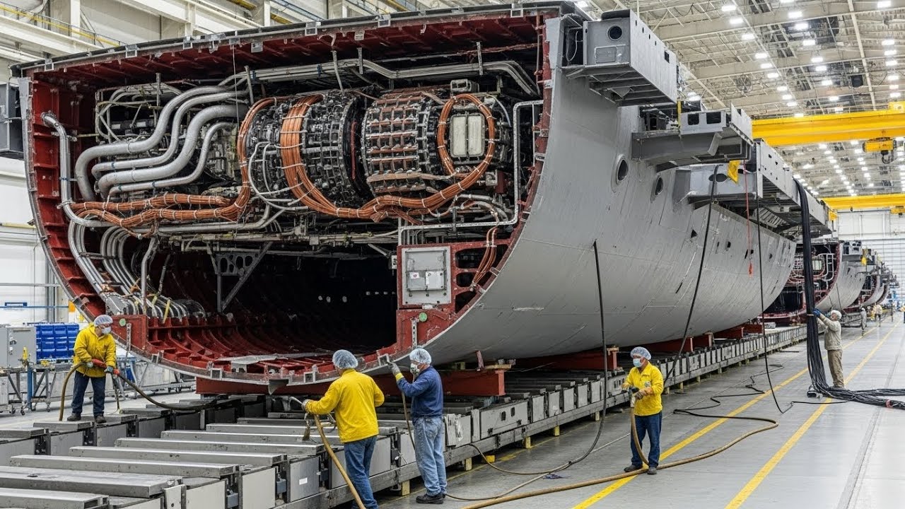 How $13 Billion Super Carriers Are Built– Inside the Assembly of the Ford Class From Start to Finish