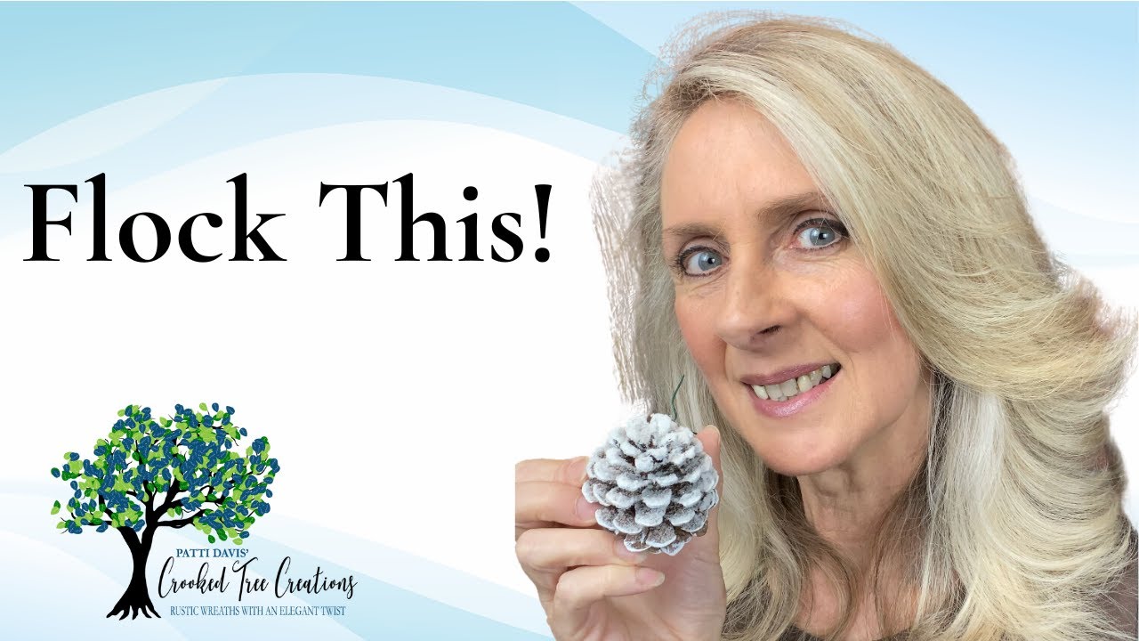 How to Flock a Pinecone: Christmas tree flocking