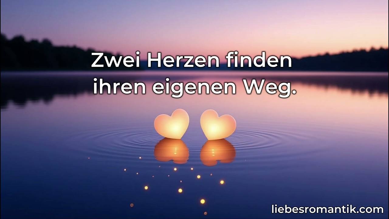 💞 Zwei Herzen Sprüche ❤️ Liebessprüche