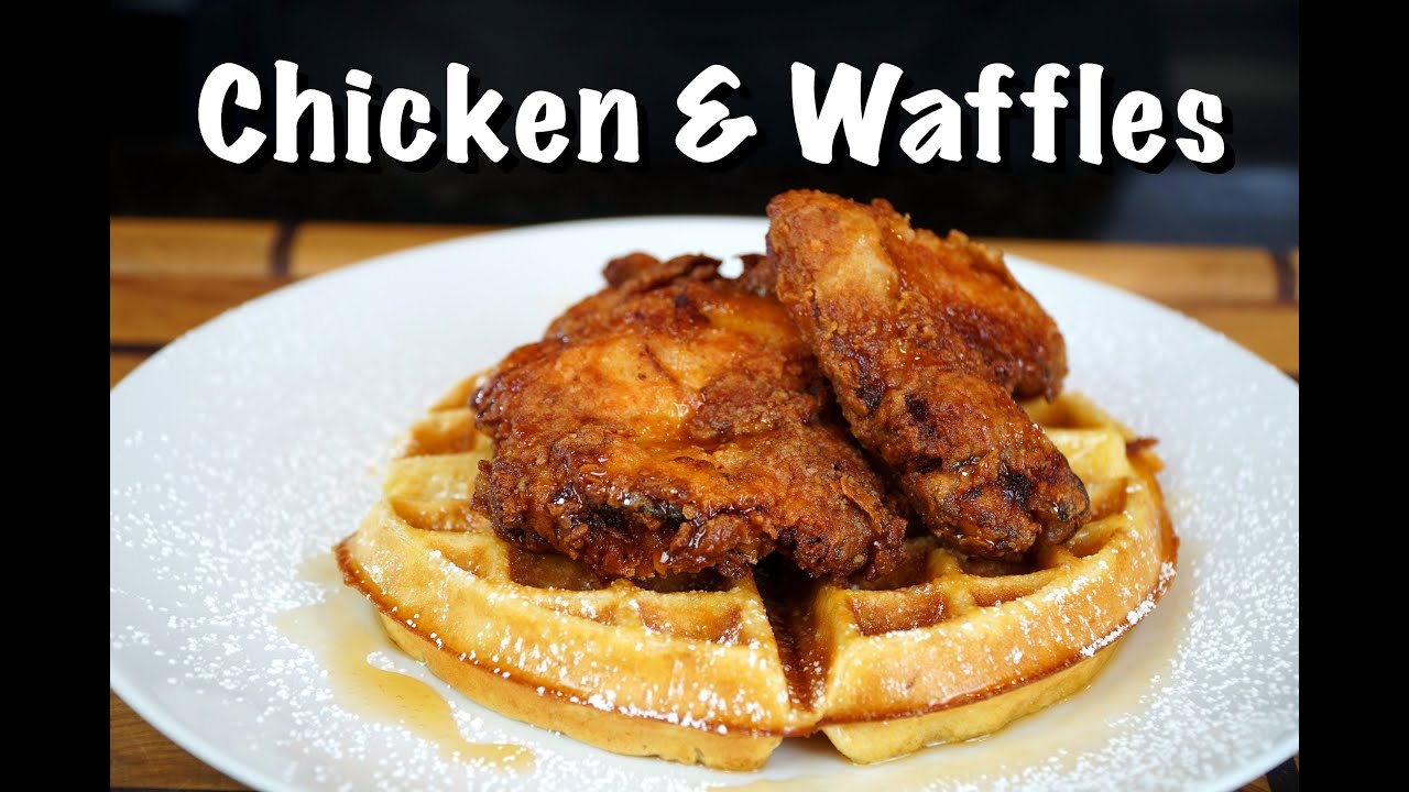 How To Make Chicken & Waffles - Fried Chicken & Homemade Waffles Recipe #MrMakeItHappen