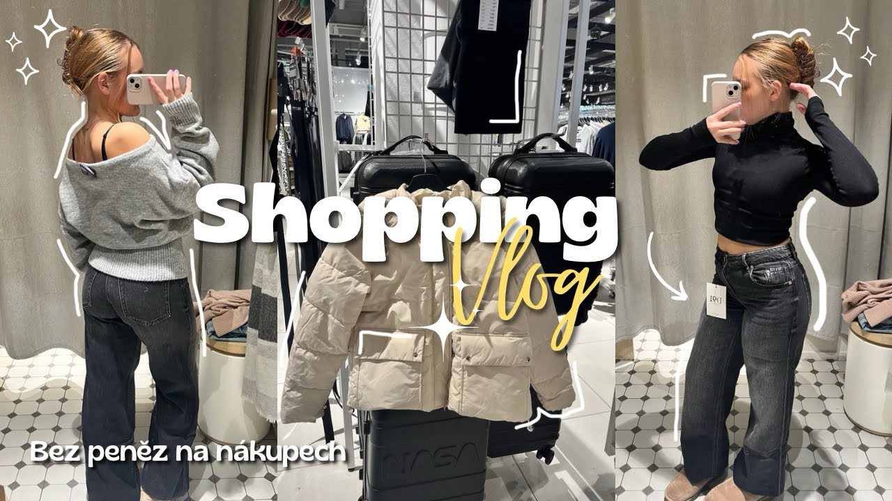 VLOG- nakupování s přítelem, nová bunda? | CZ | ☕️🕯️🎀