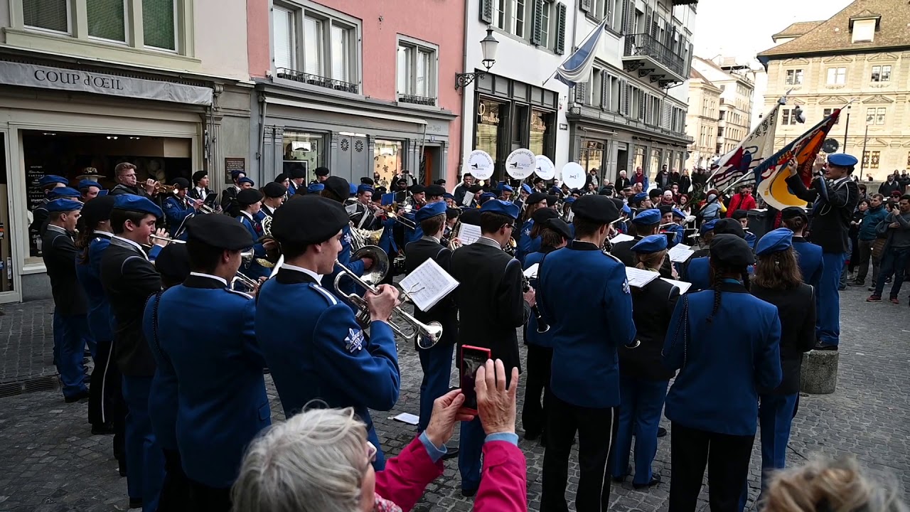 Sechseläuten-Marsch, gespielt von SJMUZ und JMZ11, 2019-04-07