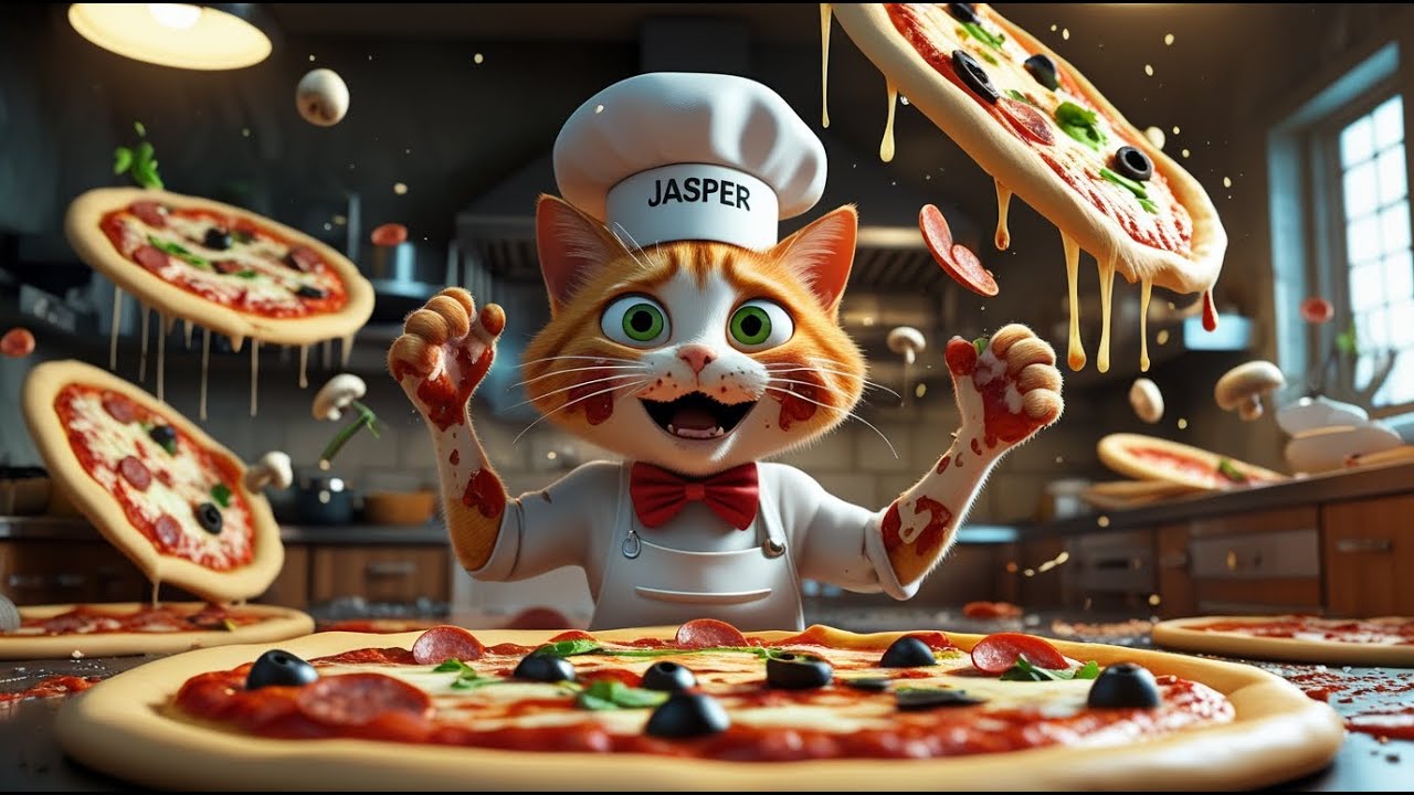 هل جاسبر نجح في تحدي البيتزا المستحيل🍕؟ 😱💥كارثة البيتزا غطت المطبخ!