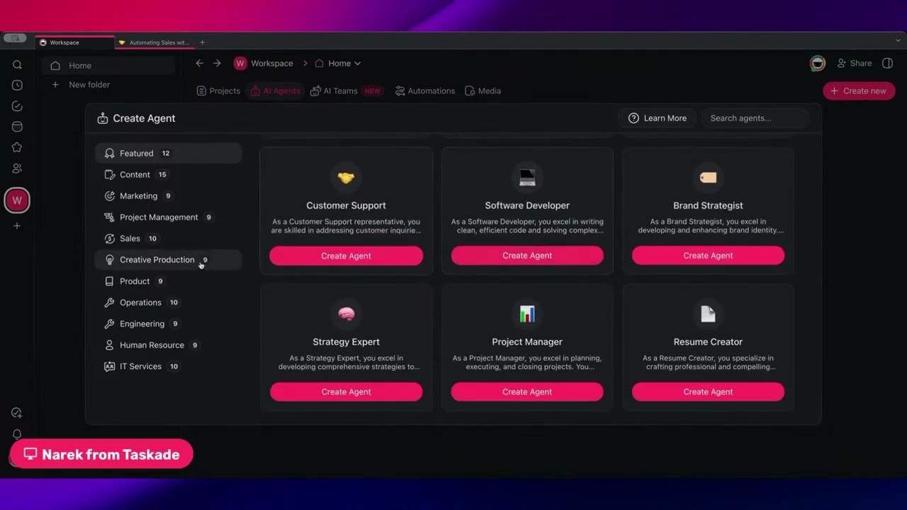 LIVE: Automate Sales with Taskade AI Agents