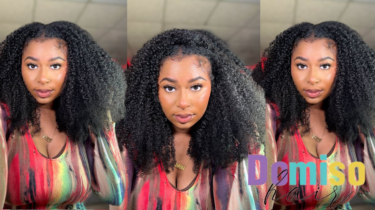 Very natural | Afro kinky curly  Super v part | ft. Domiso  Hair
