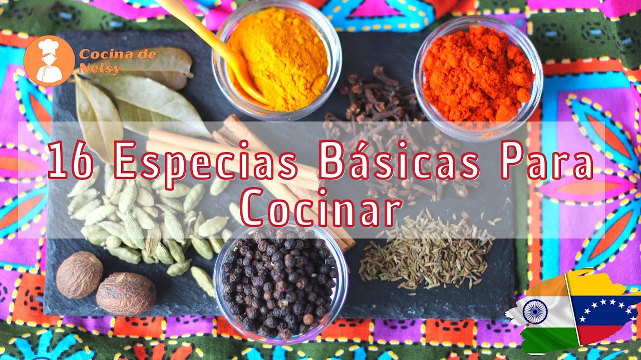 🔴 16  Especias Básicas para Cocinar / Beneficios y Conservar Condimentos | Cocina de Nelsy