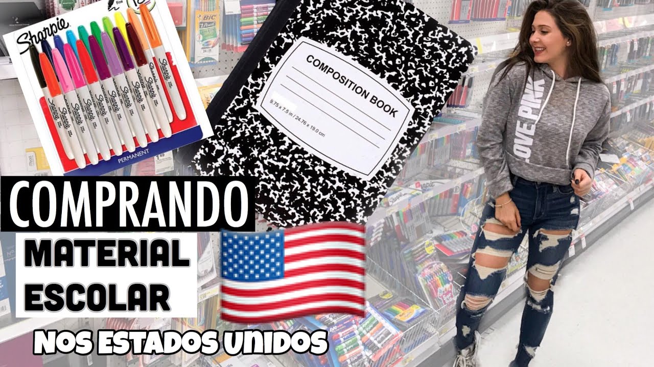 COMPRANDO MATERIAL ESCOLAR NOS ESTADOS UNIDOS #VoltaÁsAulas2018