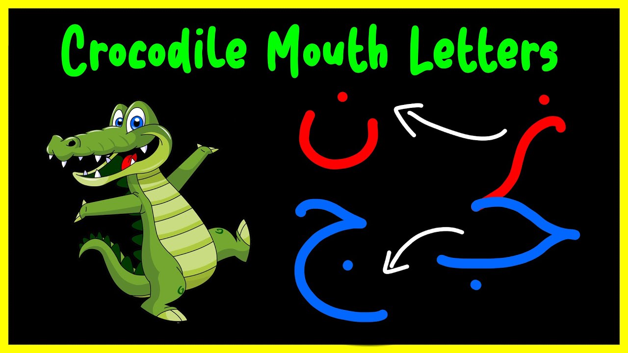 Arabic Letters For Children & Adults - Crocodile Mouth Letters Tajweed Lesson