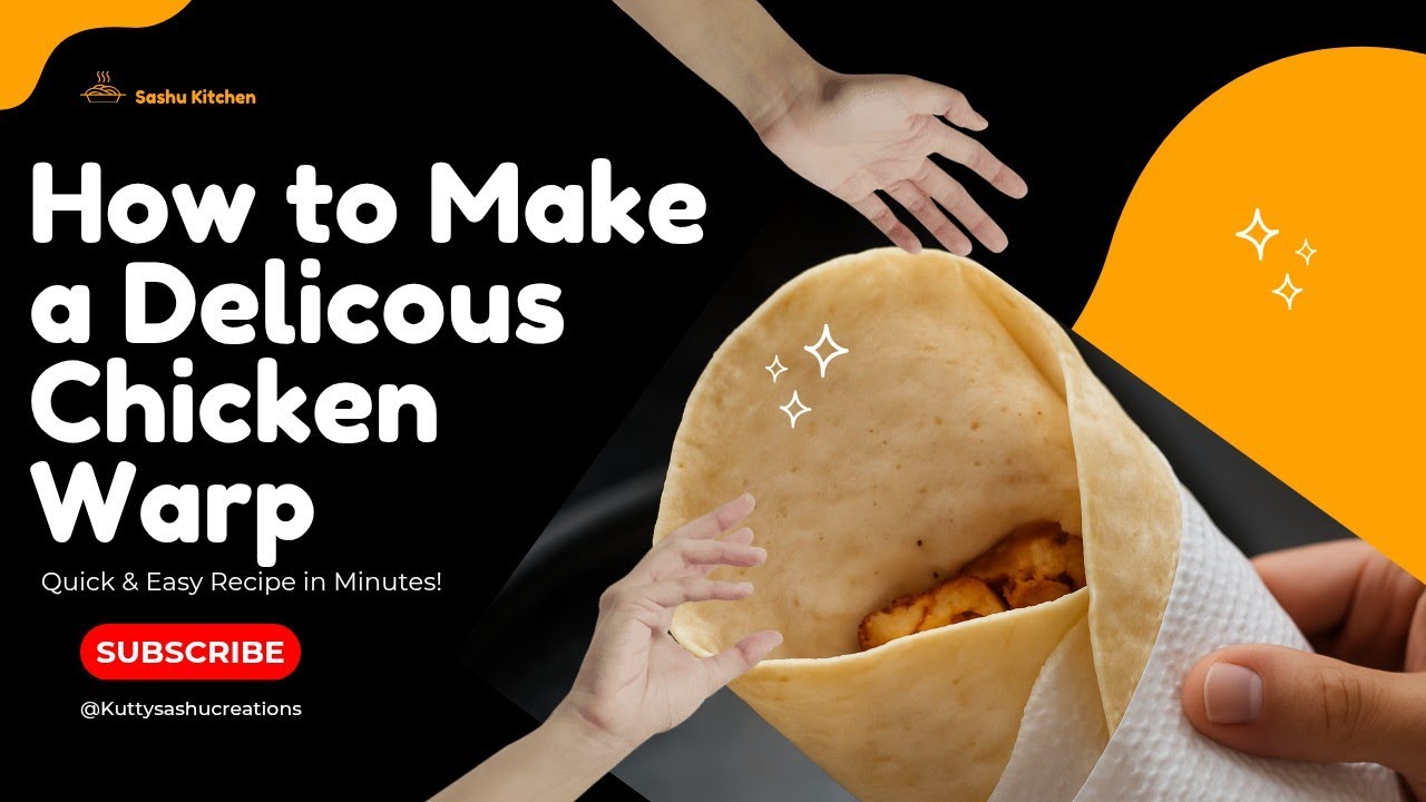 Why buy outside when you can make this Amazing Chicken Wrap at Home? 🌯🍗