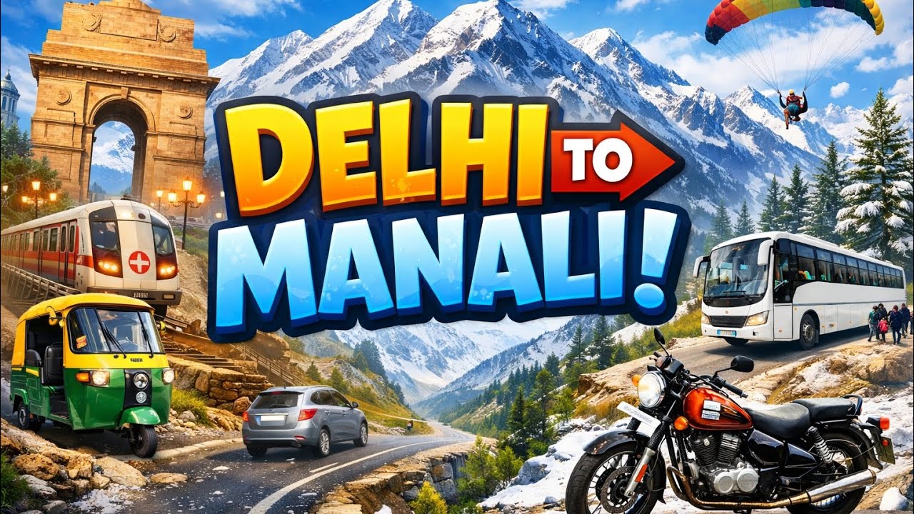 Journey From Delhi to manali l Solo Trip l By Bus
