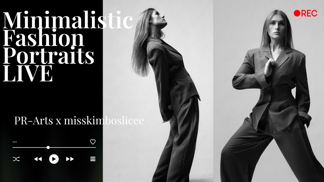 🔥 Minimalistic Fashion Portraits – LIVE Studio Session
