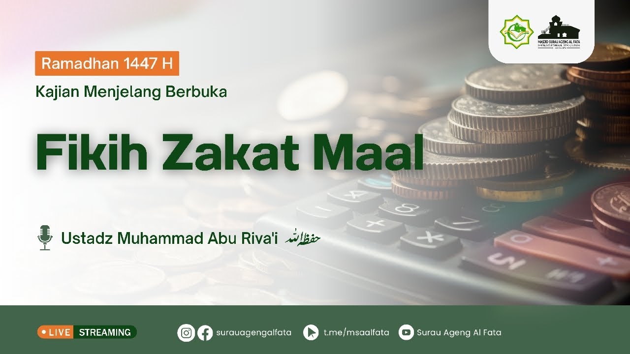 Fikih Zakat Maal | Ustadz Muhammad Abu Riva'i | Rabu, 04 Maret 2026