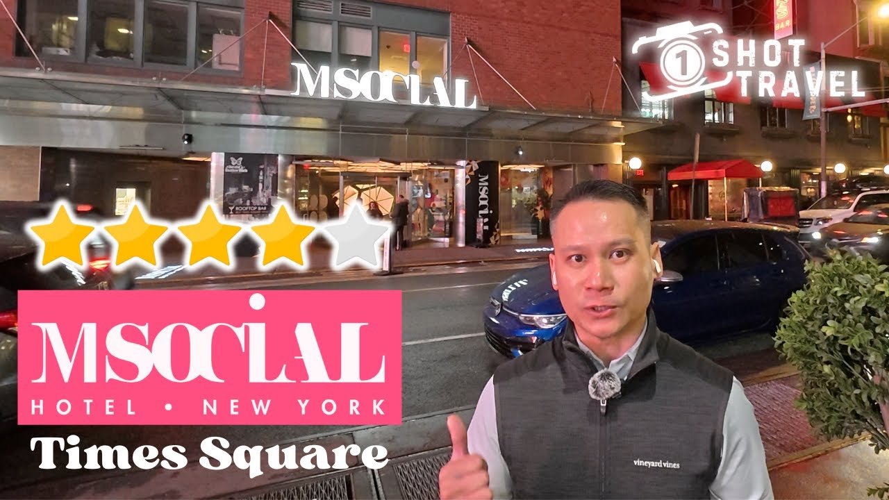 I stayed M Social Times Square: 24-Hour Experience - Worth It?🥂