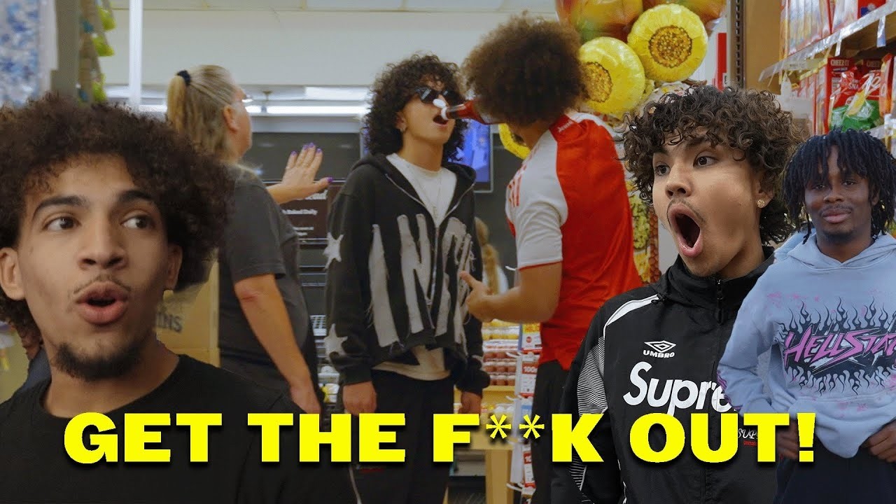 Stealing Food Off Shelves Prank!