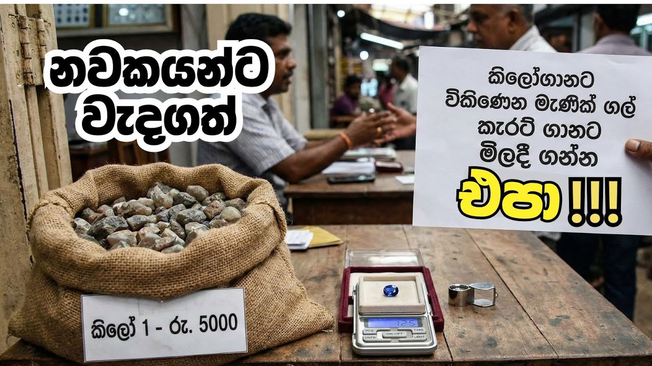 කිලෝගානට විකිණෙන මැණික්