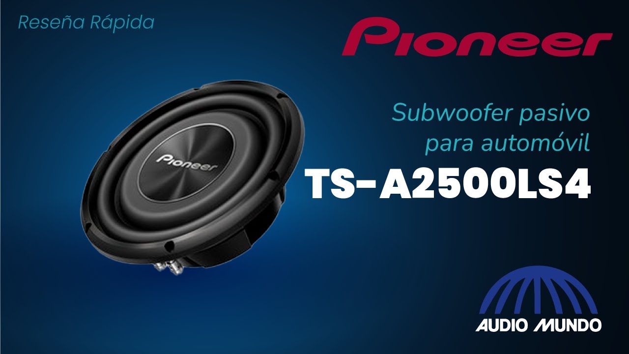 Subwoofer pasivo para automóvil marca Pioneer modelo TS-A2500LS4