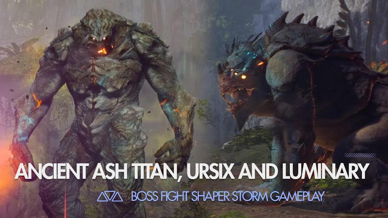 Ancient Ash Titan, Ursix and Luminary - Boss Fights | Anthem (Open Demo)