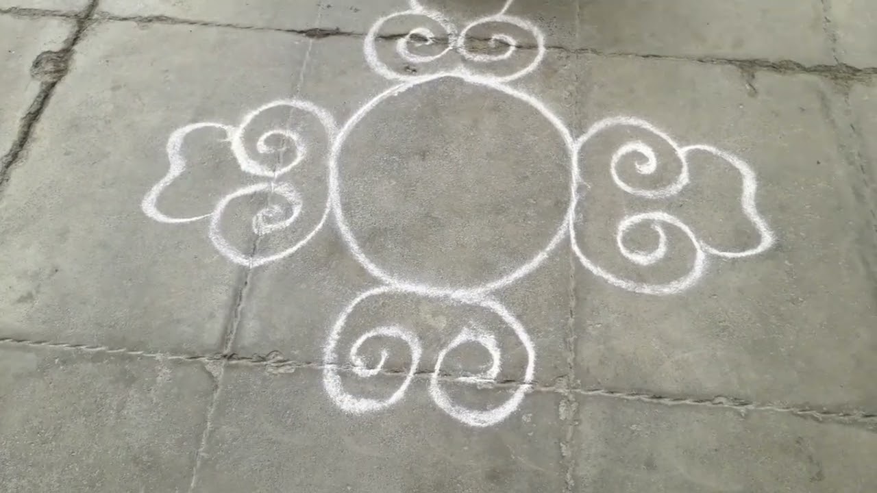 Simple daily designs  muggulu kolams rangoli 