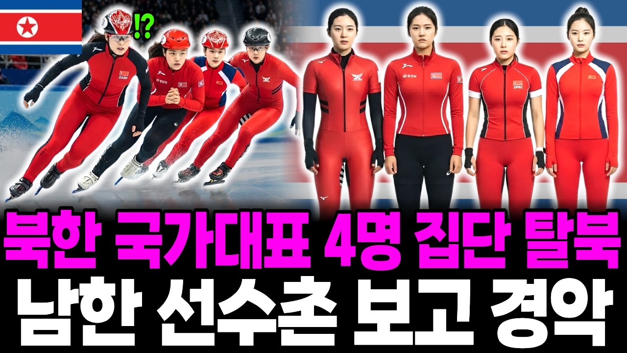 북한 여자 쇼트트랙 국가대표 4명 집단 탈북 한국 도착하자마자 충격 받은 이유 | 탈북민사연 | 북한 이야기 | 탈북 사연