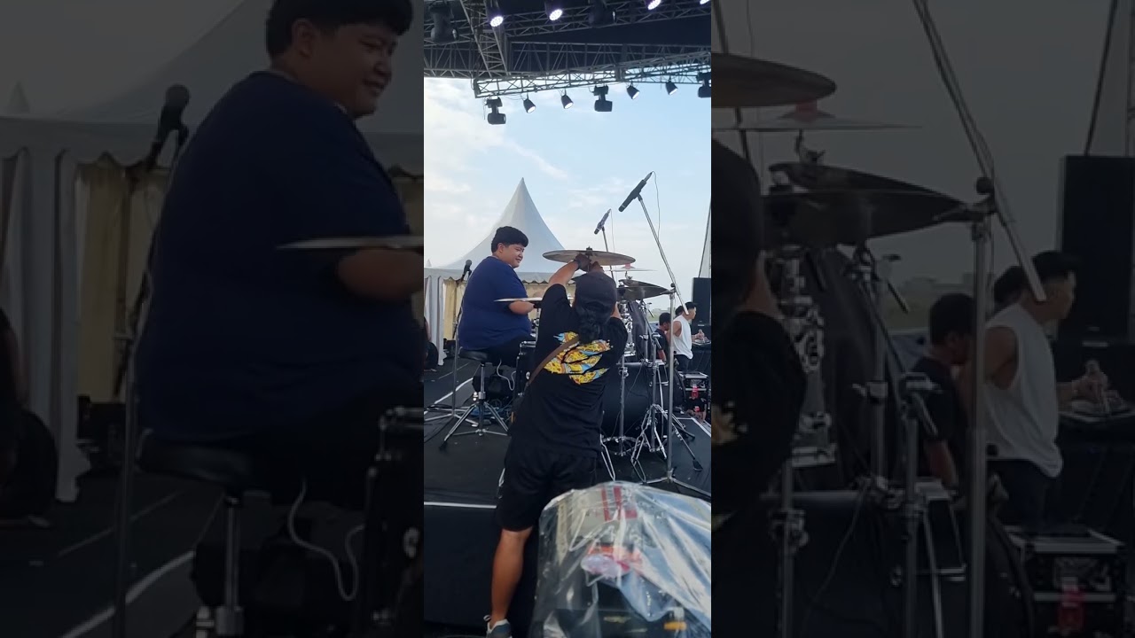 Mas Shadeva (Drummer Denny Caknan) Sound check.