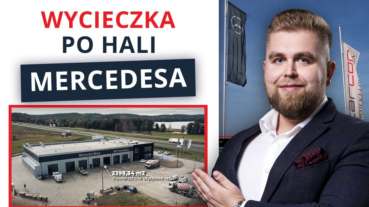 WYCIECZKA po obiekcie HALA + BIURO dla dealera Mercedes-Benz: EWT Automotive | Carcon