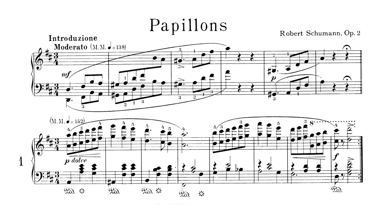 Schumann “Papillons” Version 1 - P. Barton FEURICH piano