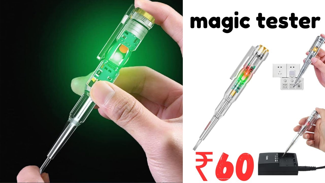 Electronic AC-DC Tester - How to Use || Tester Pen - Multi-function LED Test Pen || Magic Tester⚡⚡