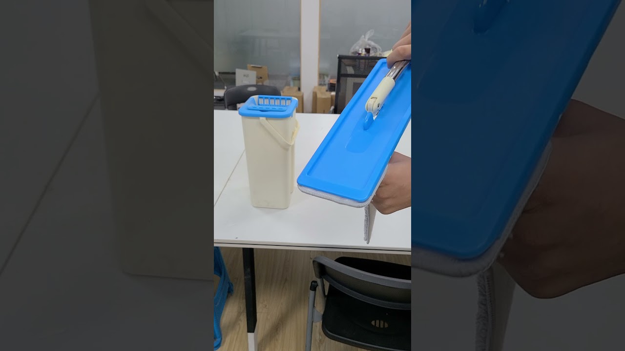 suqeeze flat mop with bucket manual video