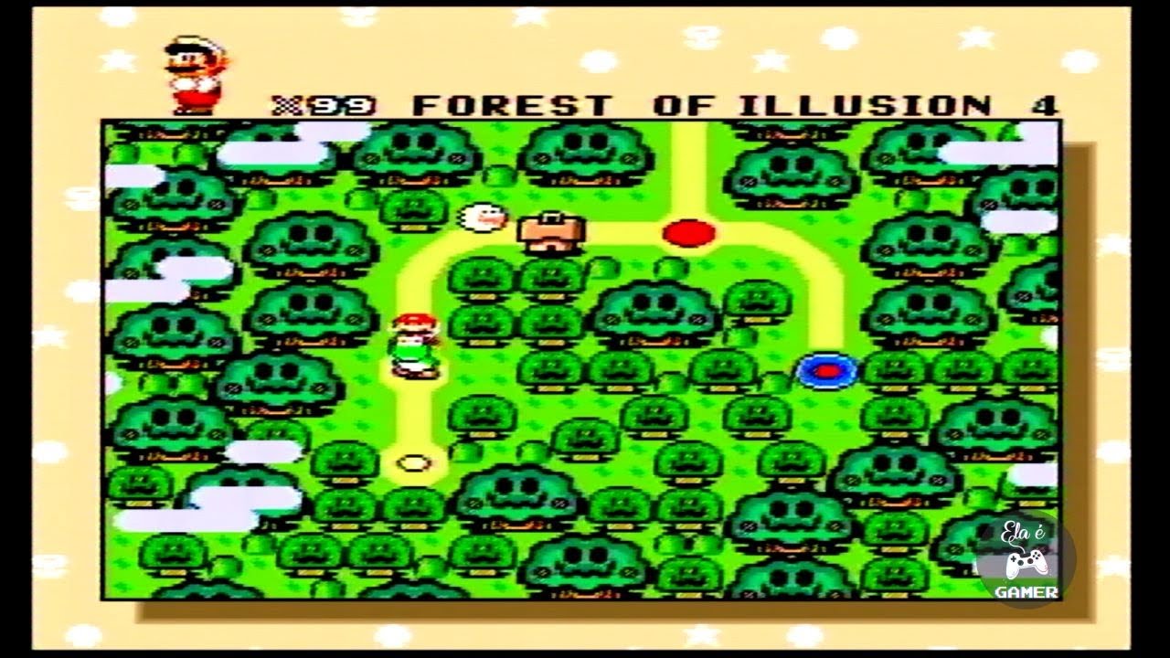 Super Mario World - Forest Of illusion 4 - Passando (SNES)