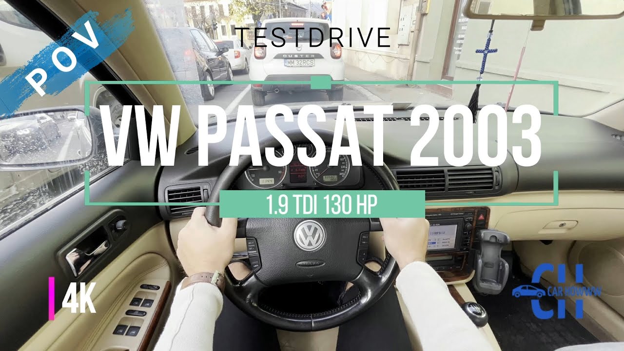 VW PASSAT 2003 1.9 TDI 130 HP | 4K POV City Testdrive