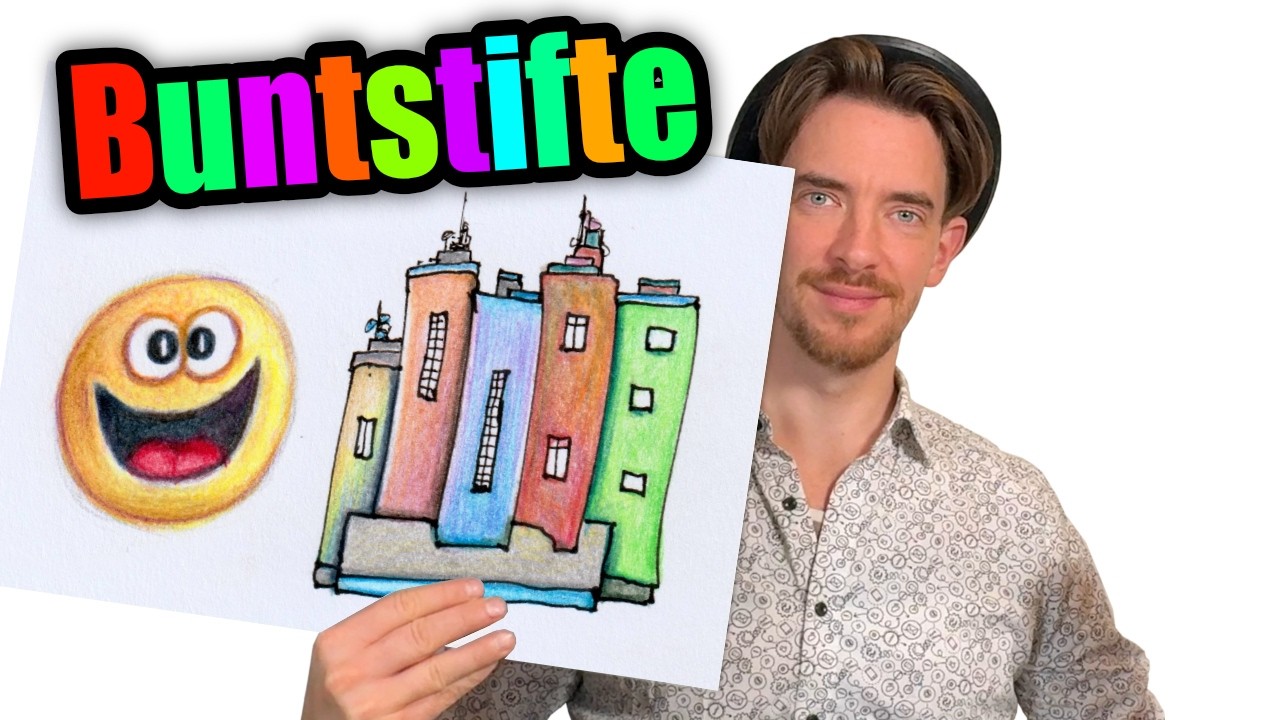 Mit Buntstiften malen lernen ✍️ Zeichenkurs Teil 5