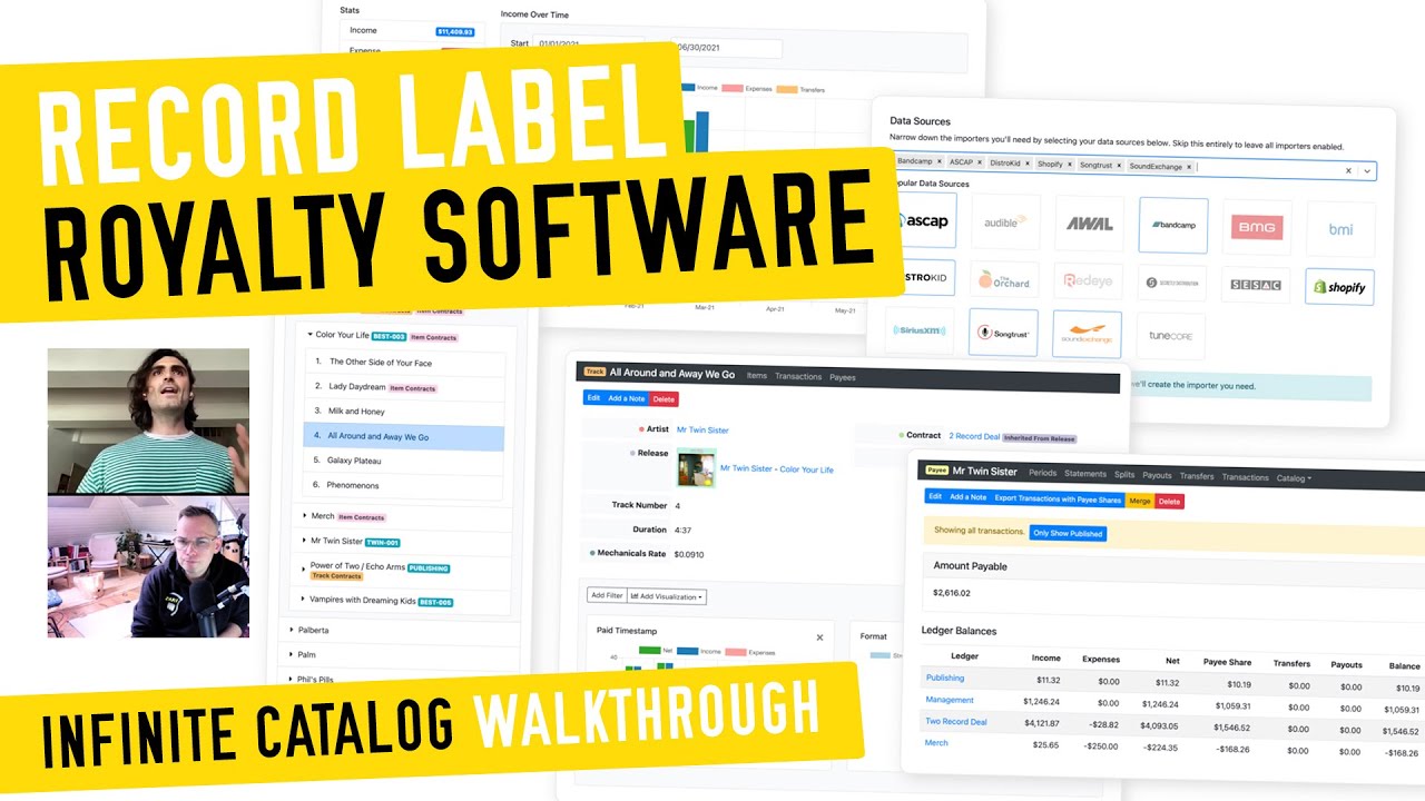 Infinite Catalog Walkthrough - Record Label Royalty Software (How to Manage Royalties)