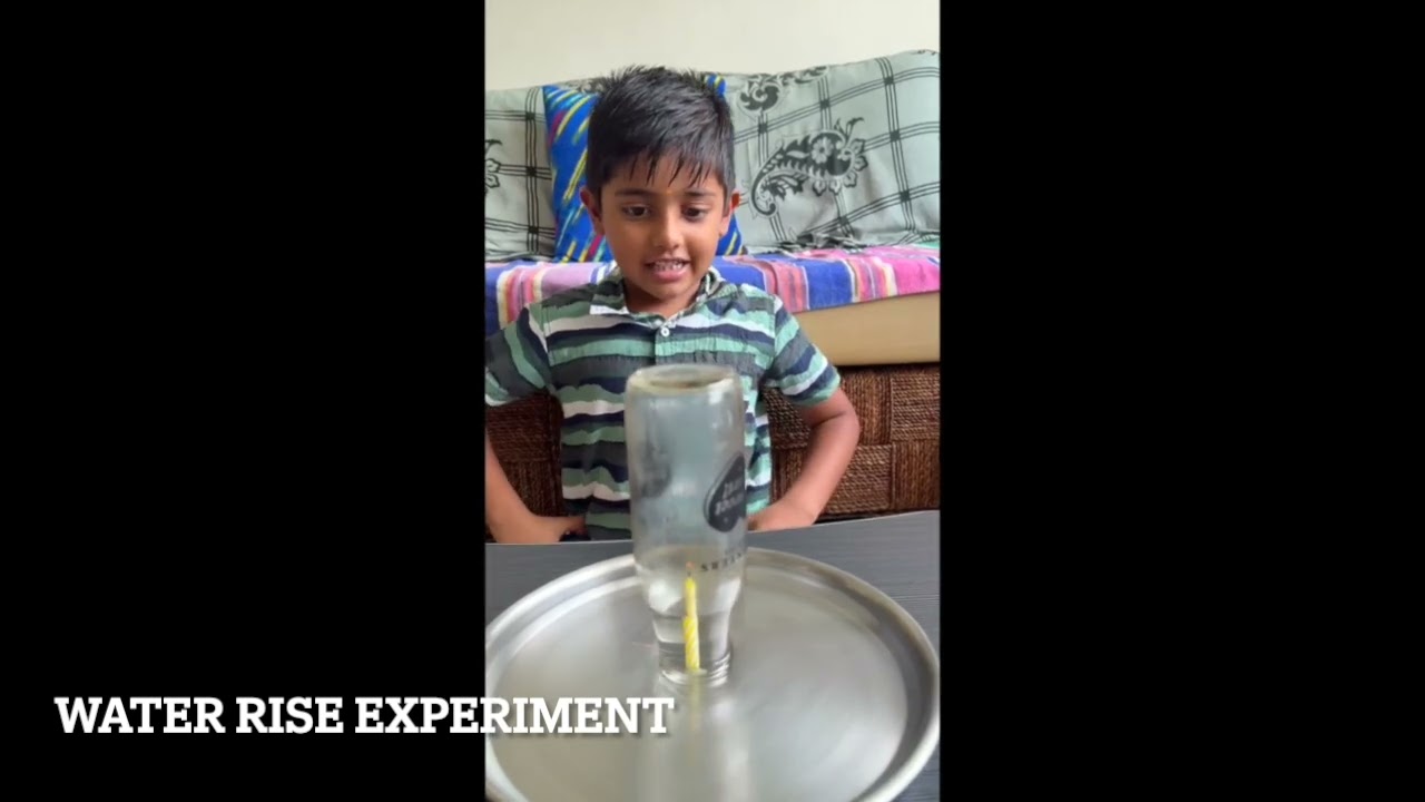 Water rise experiment | Science | Mithun Baskaran