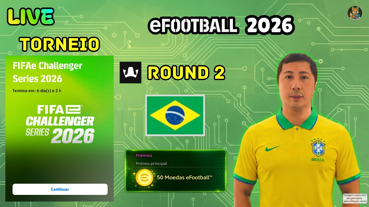 TORNEIO FIFAe CHALLENGER SERIES 2026 | ROUND 2 VALENDO MOEDAS! | eFOOTBALL 2026