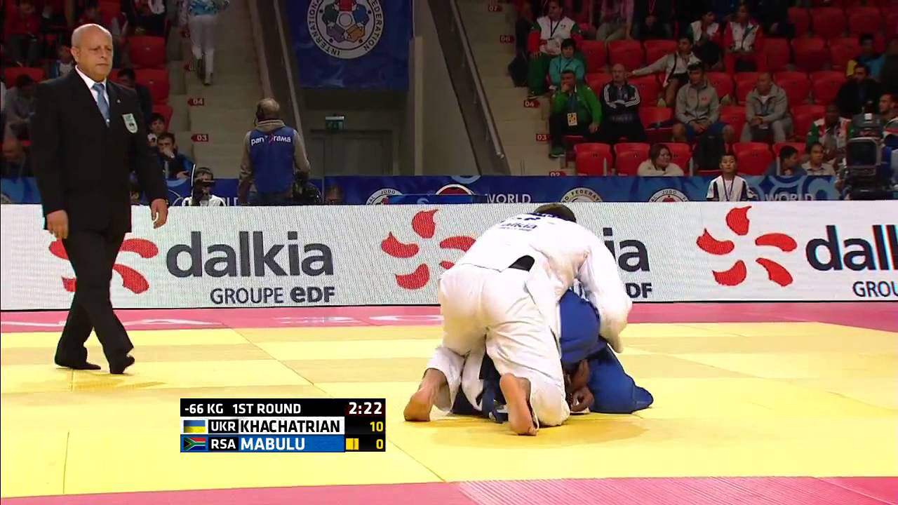 ХАЧАТРЯН Геворг (УКР)- МАБУЛУ Сиябулела (ПАР). Чемпіонат Світу з дзюдо 2015. -66 кг.