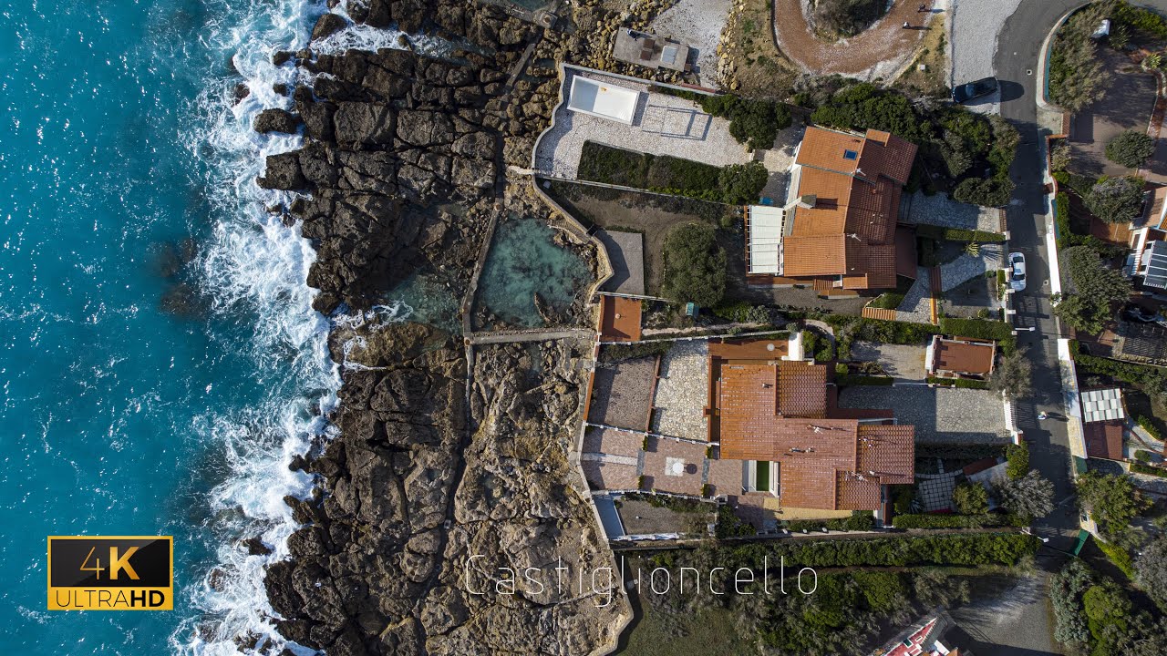 La costa degli Etruschi, Castiglioncello, Rosignano, Livorno, Tuscany 🇮🇹 - by drone [4k]