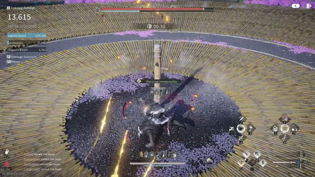 66 CHARGE HIT, 14K DPS Dummy 1min test