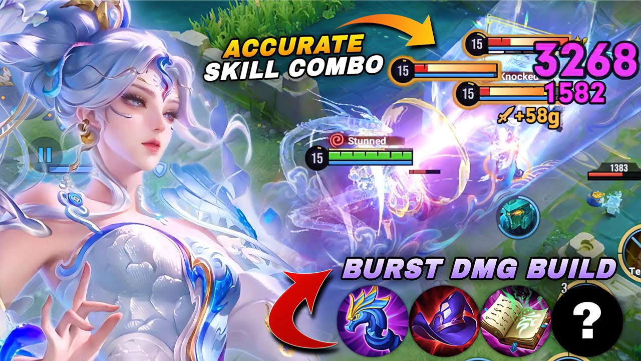 NUWA ACCURATE SKILL COMBO & ULTIMATE TO CARRY FEEDING TEAMMATES! | CHINA NUWA BUILD & ARCANA