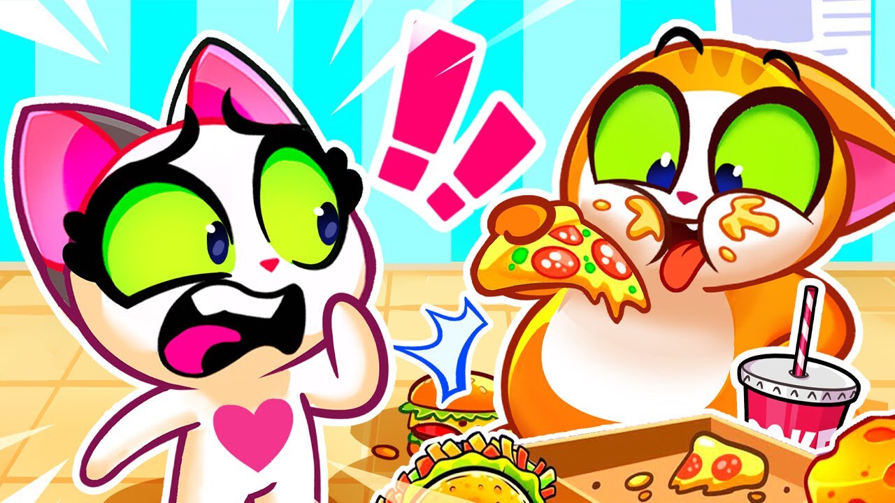 🍼 Baby, Don’t Overeat! 😺 Bubbly Tummy Trouble Story for Kids