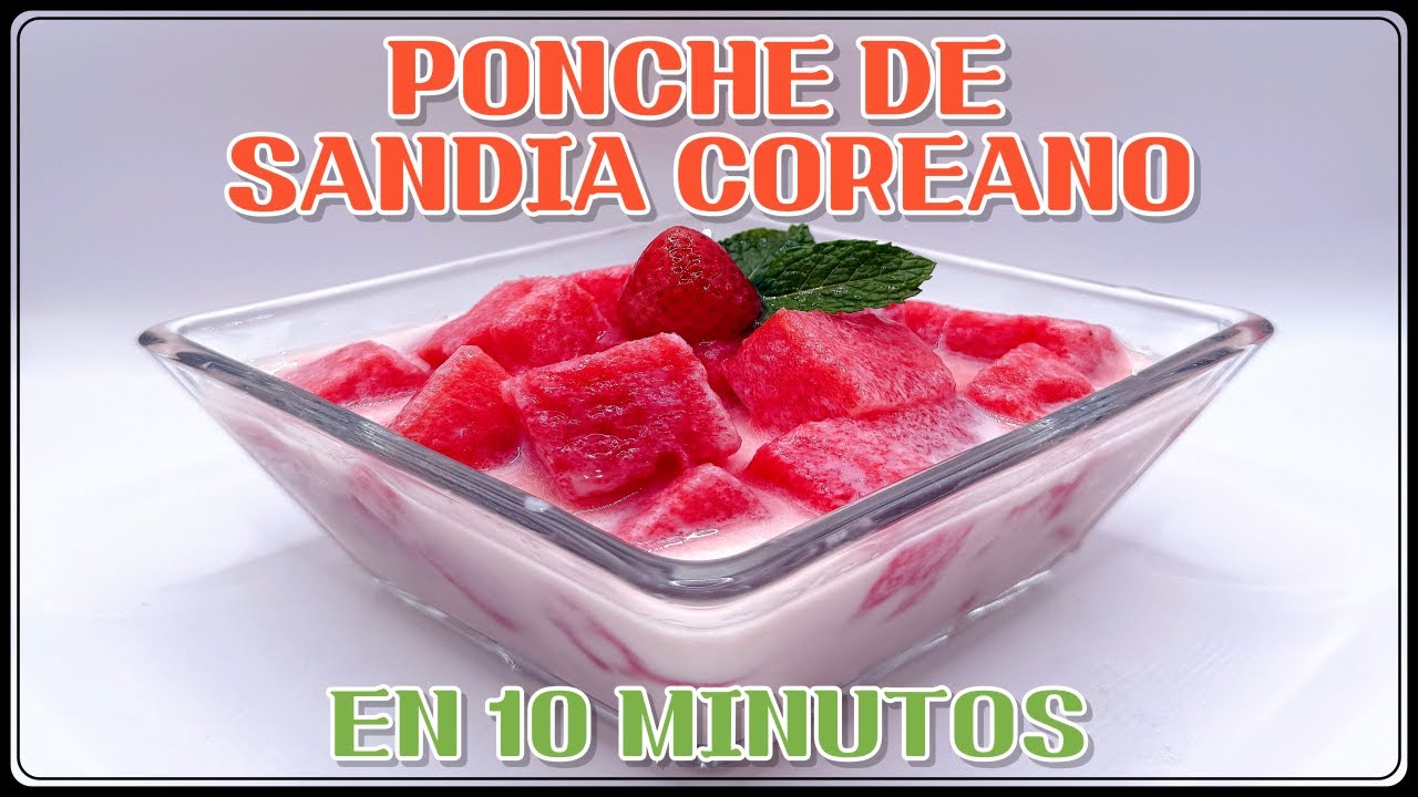 [🇰🇷 | POSTRE] 🍉 Así se come la sandía en Corea｜Refrescante y fácil — 초간단 수박화채