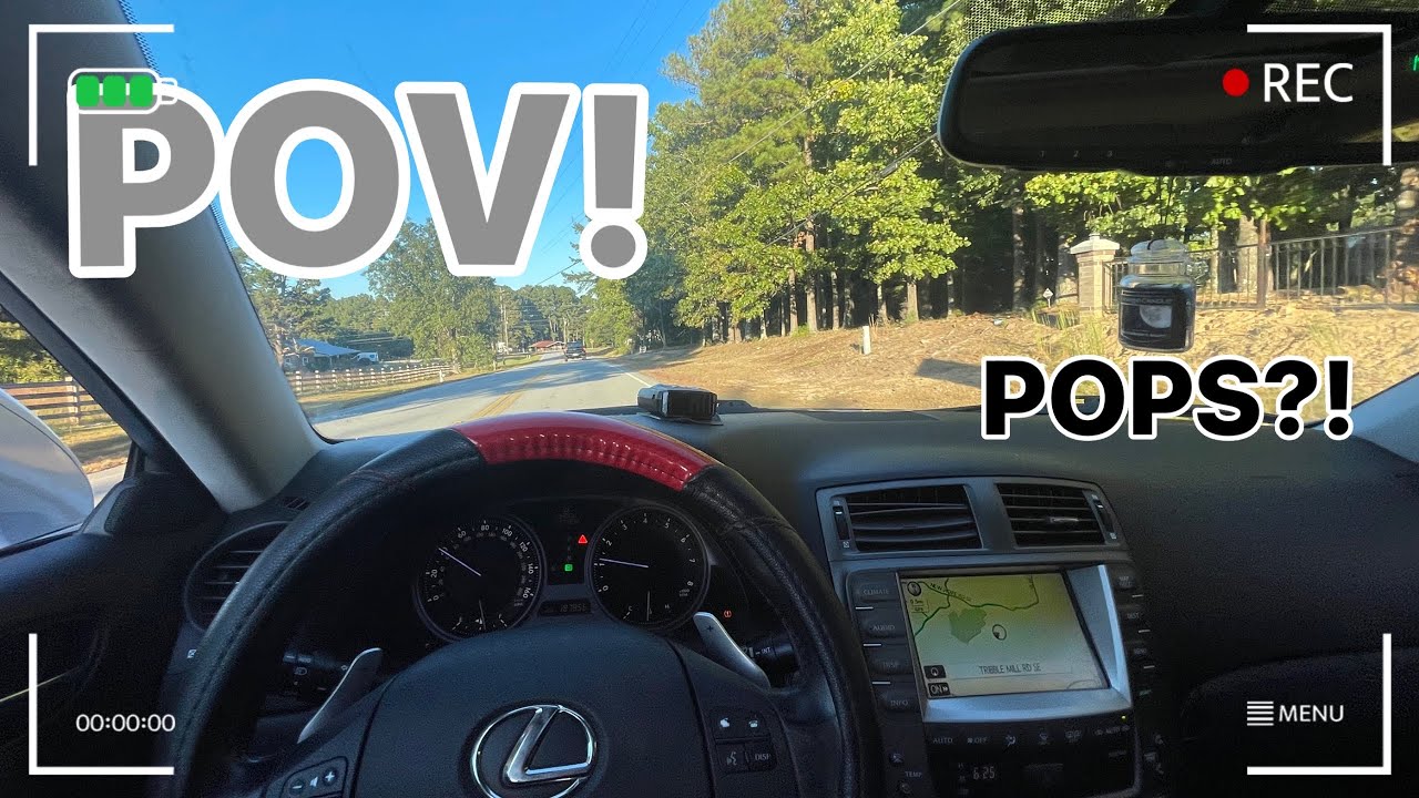 POV DRIVE IN A LOUD STRAIGHT PIPED LEXUS